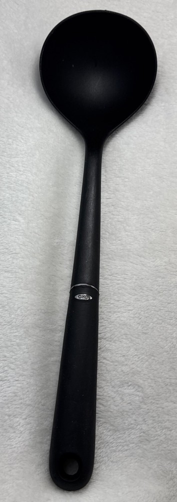 OXO Good Grips Black Nylon Soup Ladle With Soft Comfortable Grip Dishwasher Safe