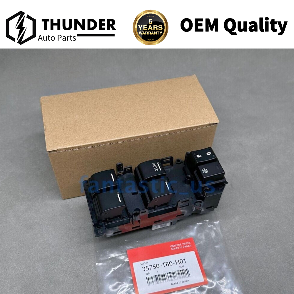 NEW Master Power Window Switch Front Left Driver Side For 2008-2012 Honda Accord