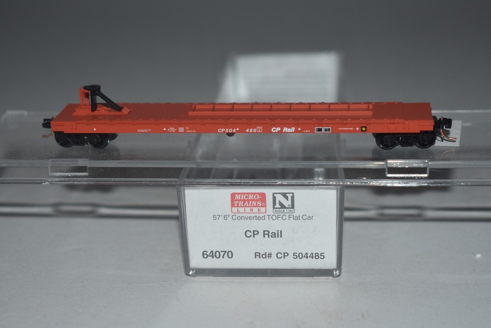 N Scale MTL 64070 Canadian Pacific 57' TOFC Flat Car 504485 C48360