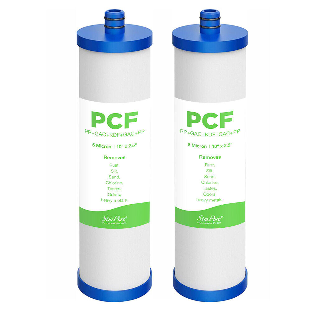 2 Pack 5 Stage Water Filter Replacement For SimPure V7 Water Filtration System