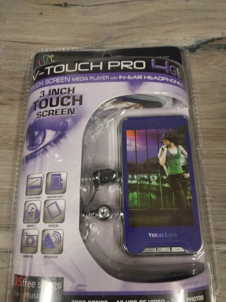 Visual Land V - Motion Pro 4GB MediaPlayer With In Ear Headphone Built-In Camera-image