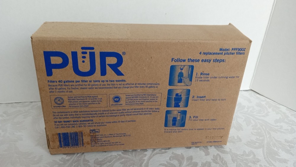 PUR PPF900Z Replacement Pitcher Filter 3-Pack Basic Water Filters