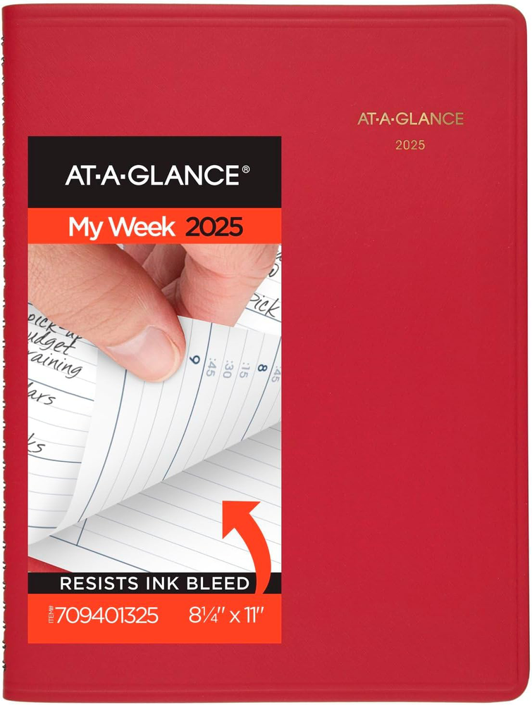 2025 Large Weekly Appointment Book Planner, 8-1/4