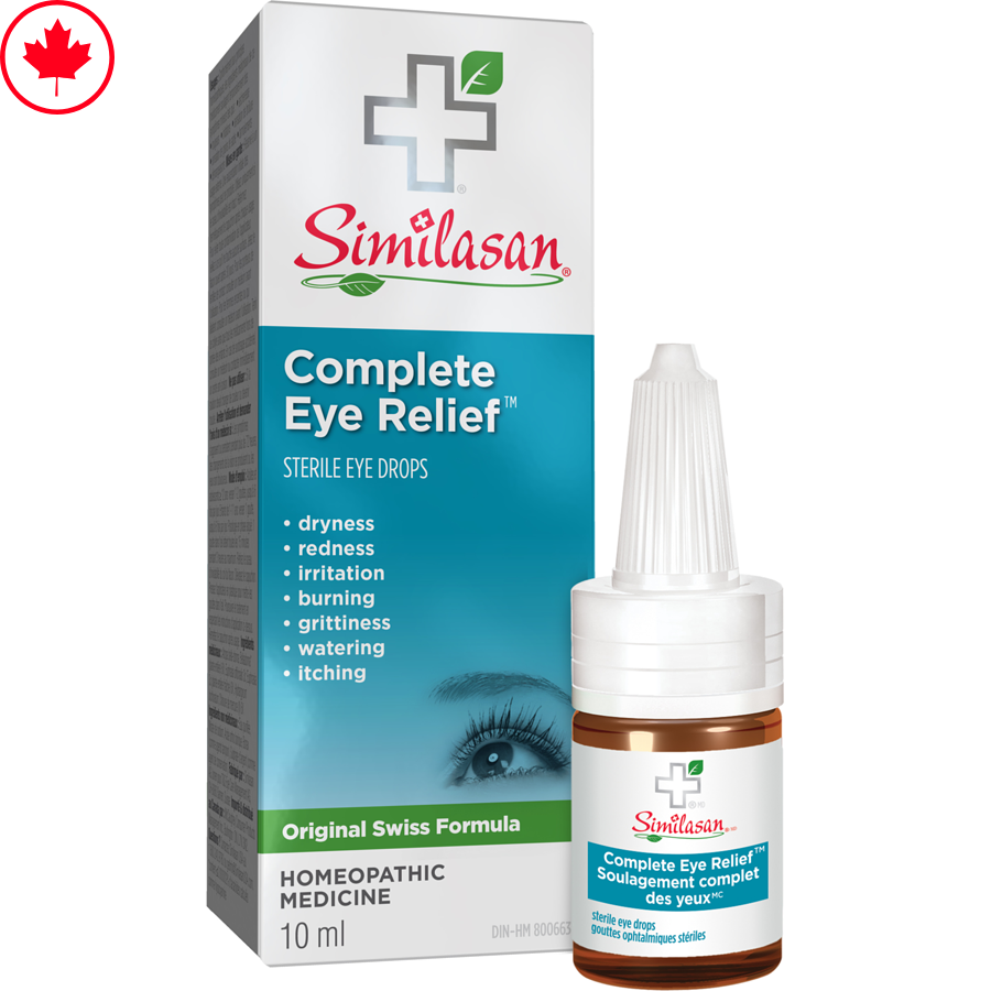 Similasan Complete Eye Relief 10ml - Pack of 1, Natural Formula, Fresh Stock