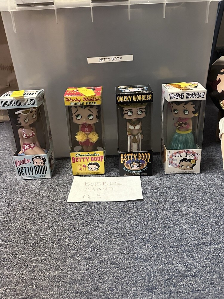 Listing Title:Betty Boop Wacky Wobbler Bobblehead Bundle – Set of 4 by Funko