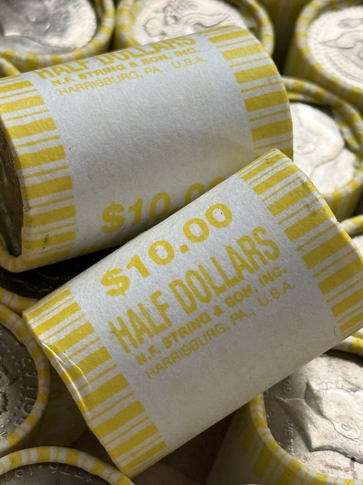 LOWEST PRICE UNSEARCHED Kennedy Half Dollar Roll.  20 Coin Lot.  $10 Face Value