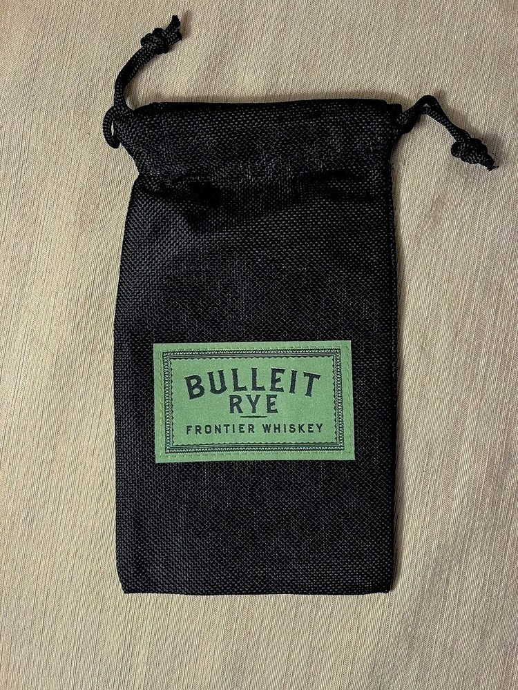 Bulleit Rye Whiskey Drawstring Gift Bag New Frontier Style