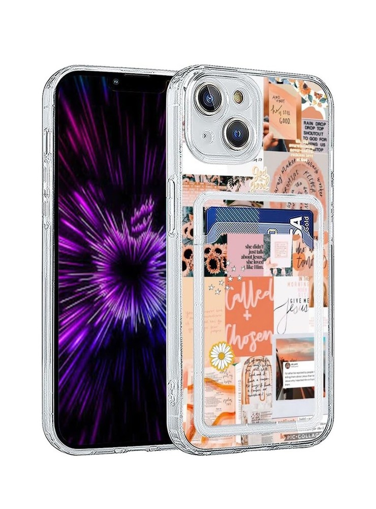 Stylish iPhone 13 Mini Phone Case with Built-in Card Holder