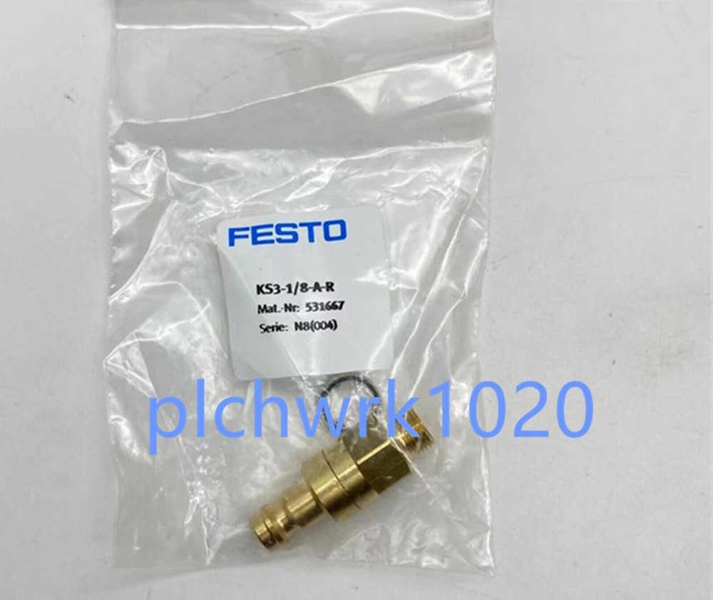 1 PCS NEW IN BOX   quick connect Plug KS3-1/8-A-R 531667 #F22