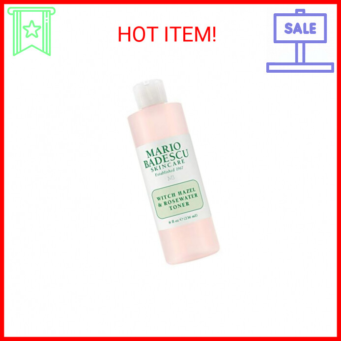 Mario Badescu Alcohol Free Witch Hazel Toner for Aging Skin with Aloe Vera & Chamomile