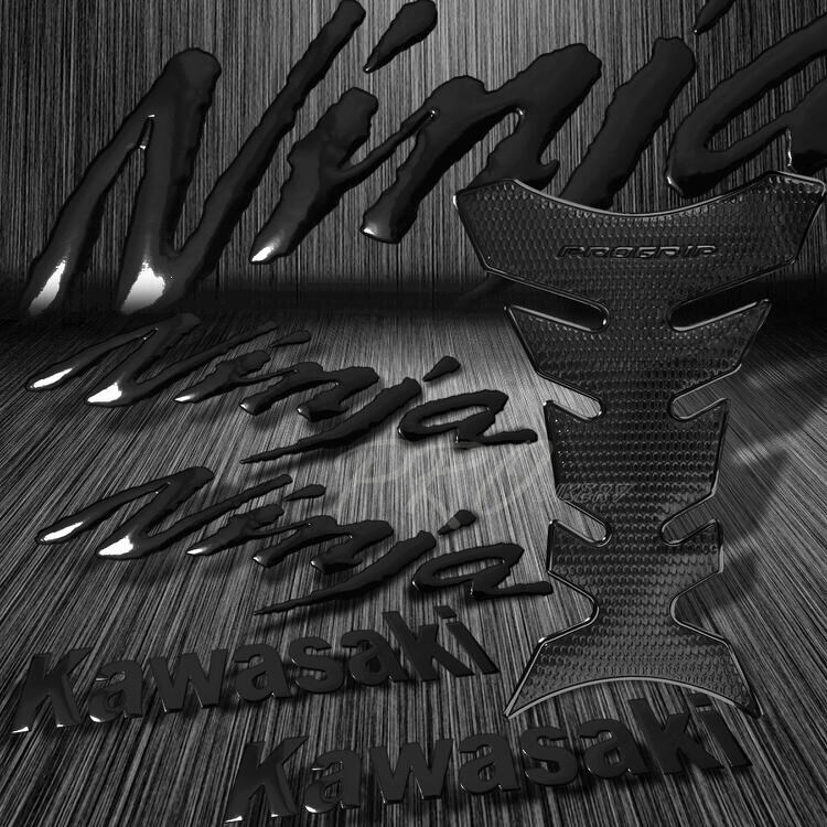 Perforated Black Pro Fuel Tank Pad+6