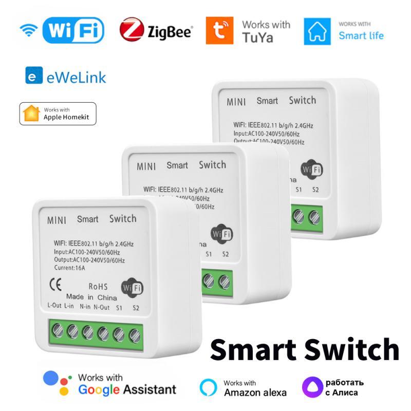 16A Tuya WiFi ZigBee Smart Switch Module with 2-Way Control & Timer
