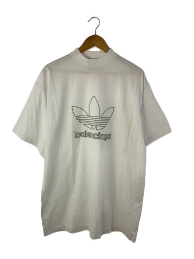 Balenciaga Cotton T-Shirt in White Style 723976