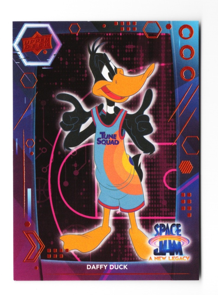 2021 Upper Deck Space Jam A New Legacy Daffy Duck Neon Orange Card #7
