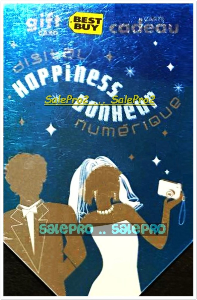 2007 Best Buy Wedding Anniversary Collectible Gift Card Rare Happiness Bonheur