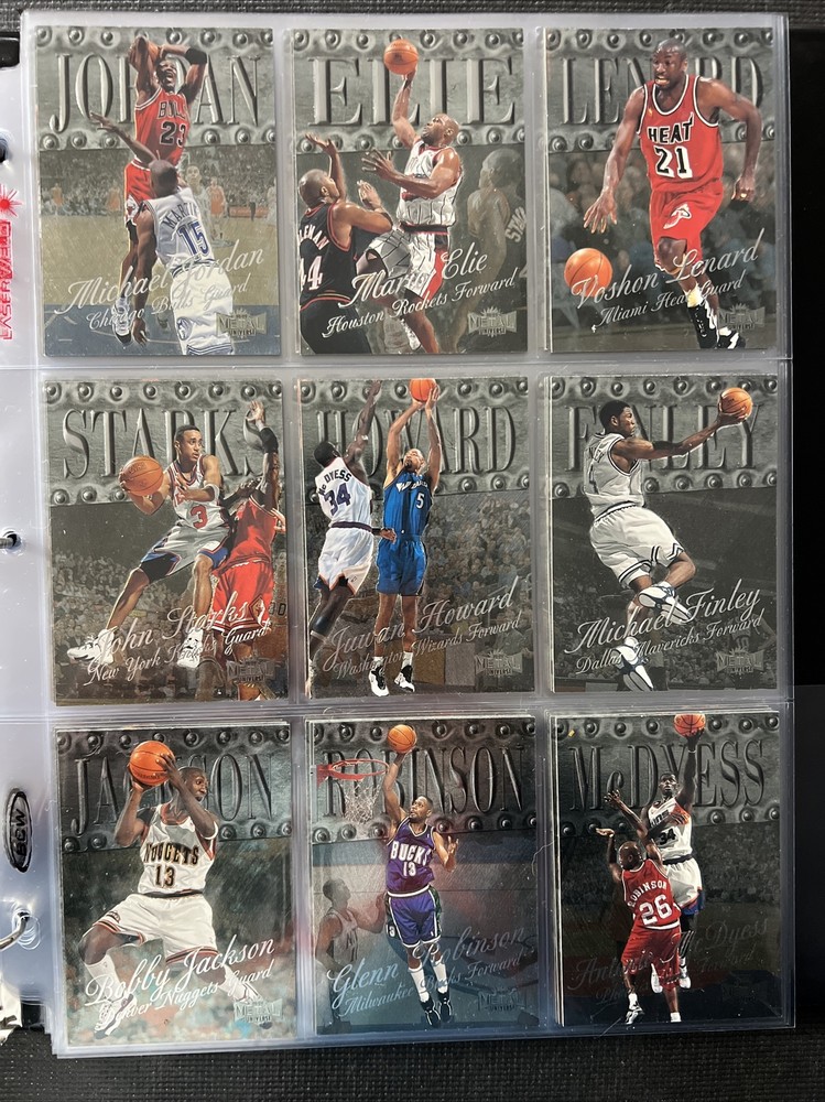 1998-99 Skybox Metal Universe Basketball Complete Set #1-125  Jordan Kobe Shaq