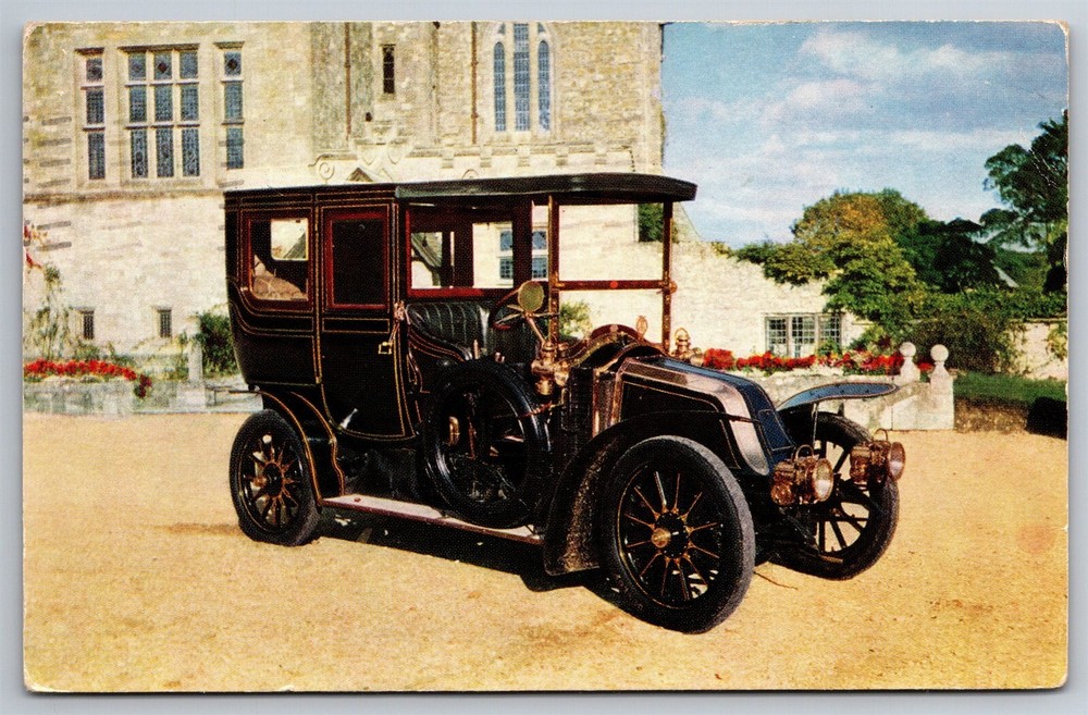 Rare 1906 Renault Montagu Motor Museum Vintage Postcard Beaulieu Hants R1
