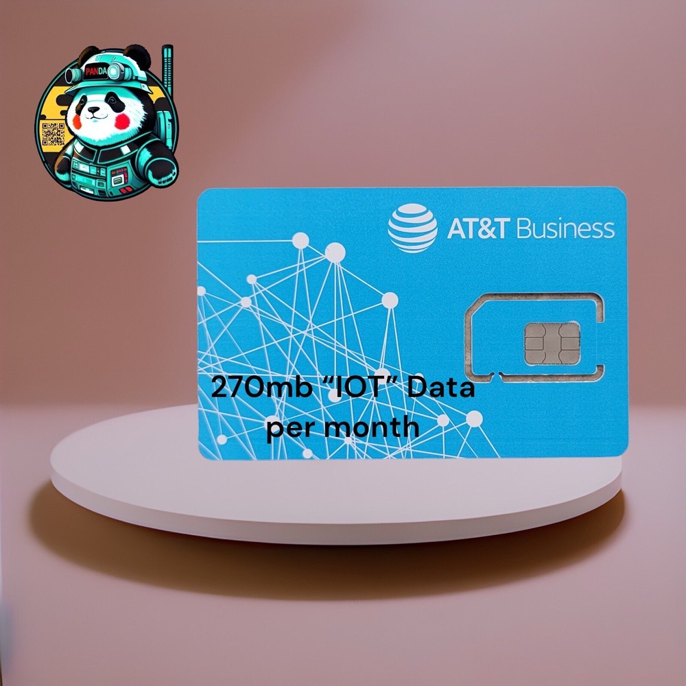 AT&T Business IoT Data Plan 270MB Monthly for USA Canada Mexico 360 Days PandaPTT WURUI-image