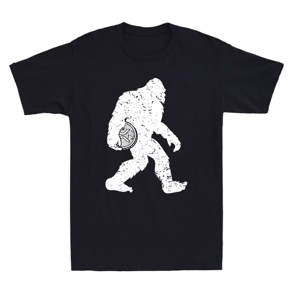 Ripple XRP Crypto Bigfoot Hodl Retro Graphic T-Shirt-image