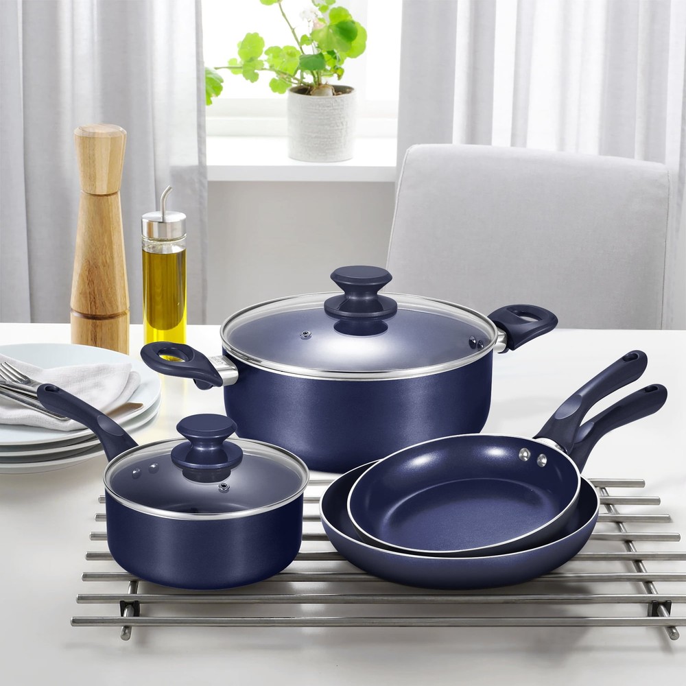 6-Piece Aluminum Nonstick Ceramic Cookware Set