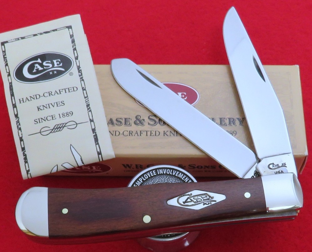 Case XX Trapper Knife 1999 Rosewood Tent Shield RARE Spey Blade Variety MIB NR
