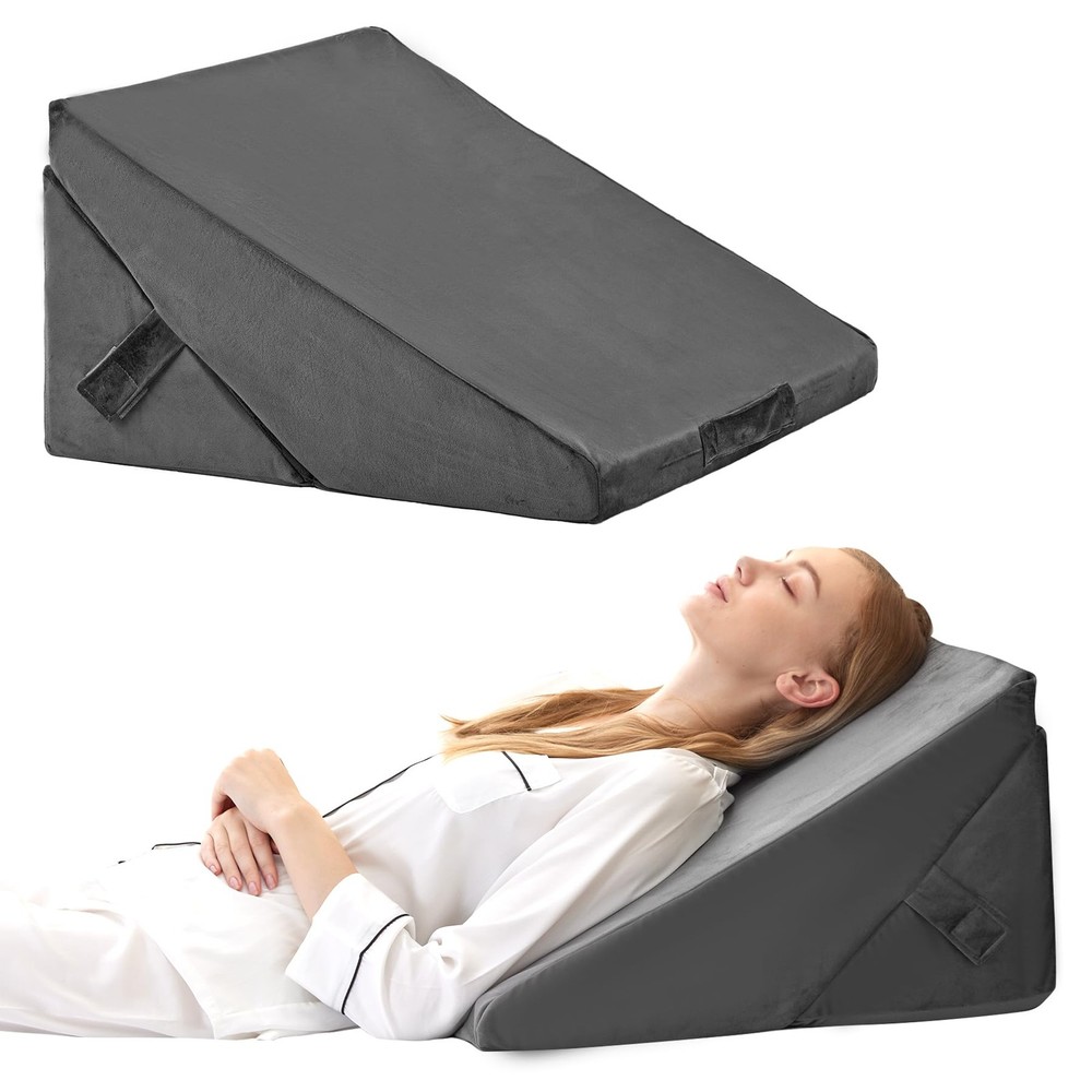 Adjustable 9-12 Inch Foldable Bed Wedge Pillow Set for Comfortable Sleep