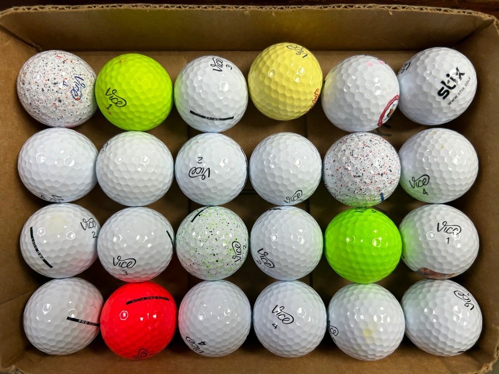 24- VICE  Assorted Models Played Golf Balls - NEAR MINT AAAAA - Free Shipping-image