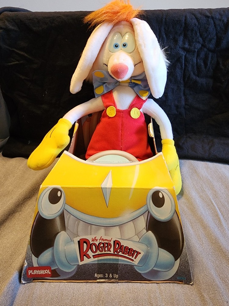 Vintage 1988 Roger Rabbit Plush Toy by Playskool 17 Inch with Original Box