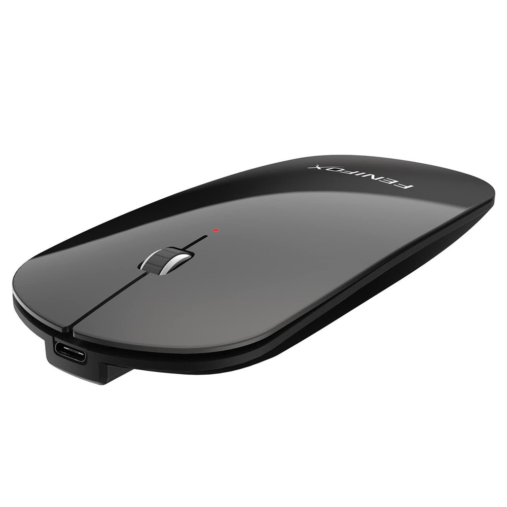 FENIFOX Slim Mini Bluetooth Mouse - Quiet Wireless Portable Rechargeable Mice