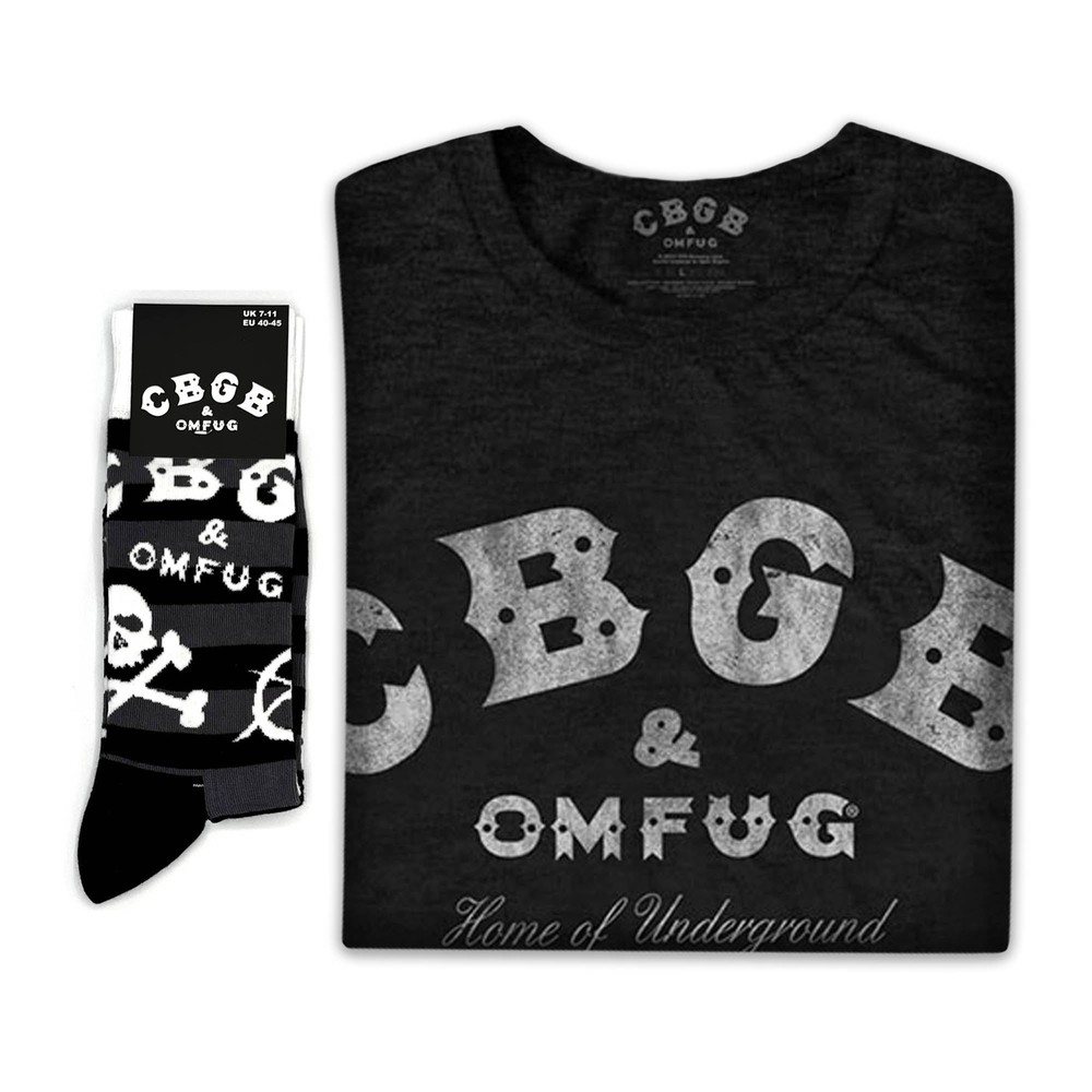 CBGB | Exclusive Band Gift Set | Classic Logo Tee & Socks