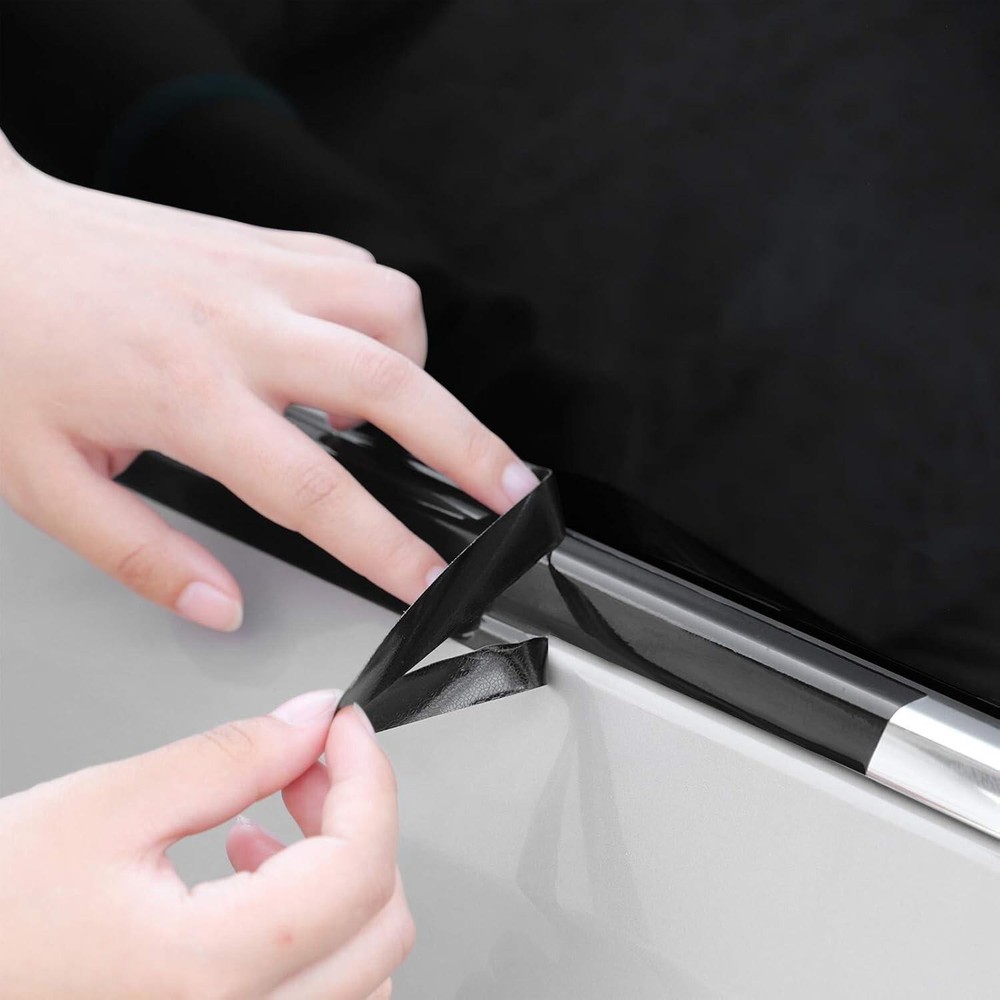 High Gloss Vinyl Wrap Kit for Black Out Chrome Delete Window Trim Door Free Tool