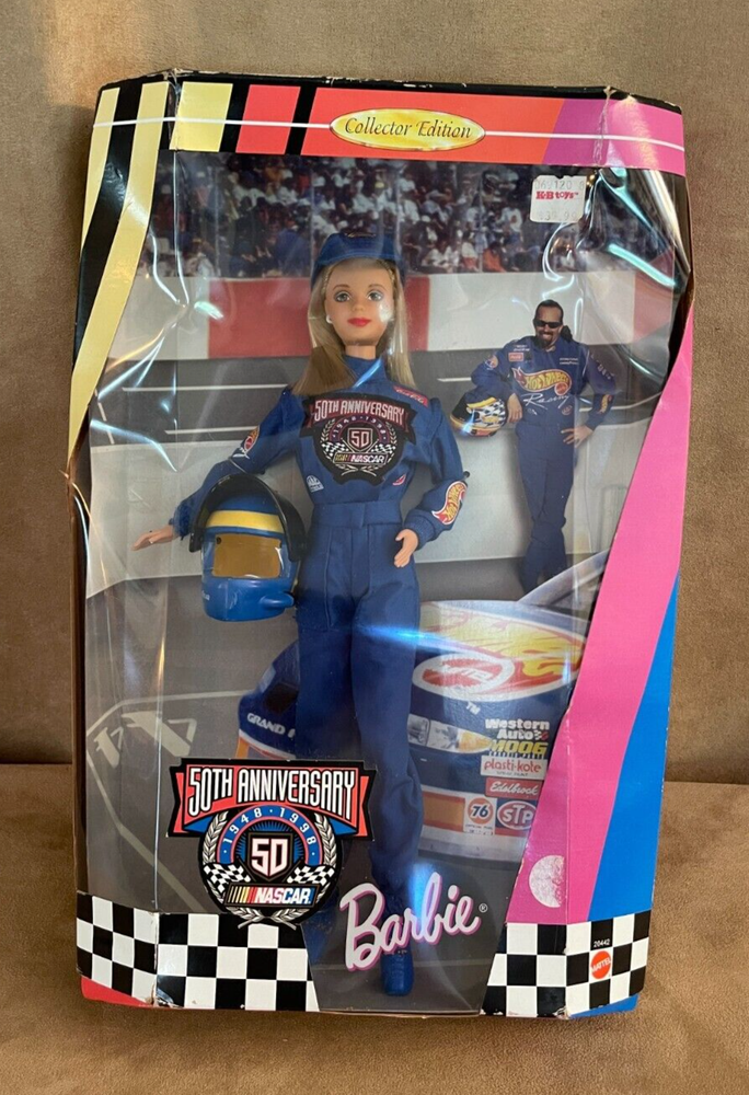 50th Anniversary NASCAR 1998 Barbie Doll New in Box 20442 Collector Edition