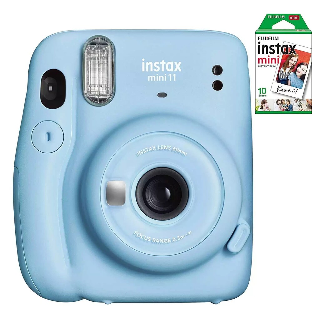 Fujifilm Instax Mini 11 Camera Bundle with 20 Instant Films in Assorted Colors
