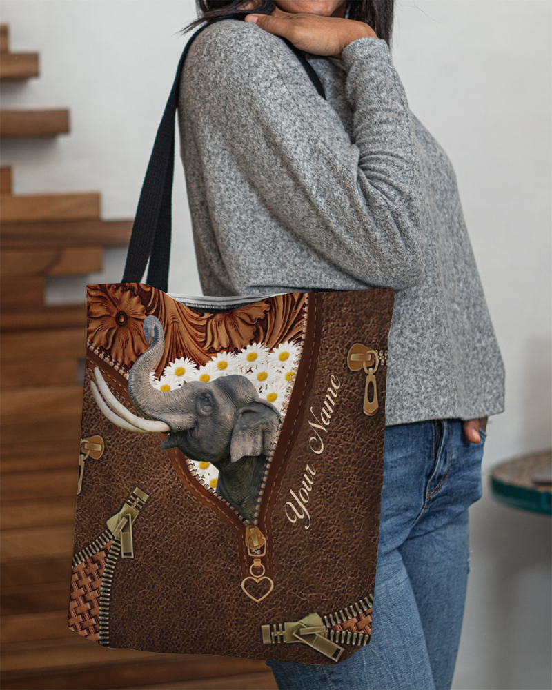 Custom Elephant Tote Bag - Funny Animal Shoulder Bag for Women-image