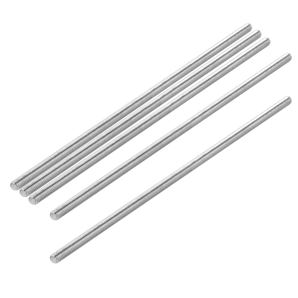 Pack of 5 M4 x 150mm Length 304 Stainless Steel Fully Threaded Rod Bar Studs ...
