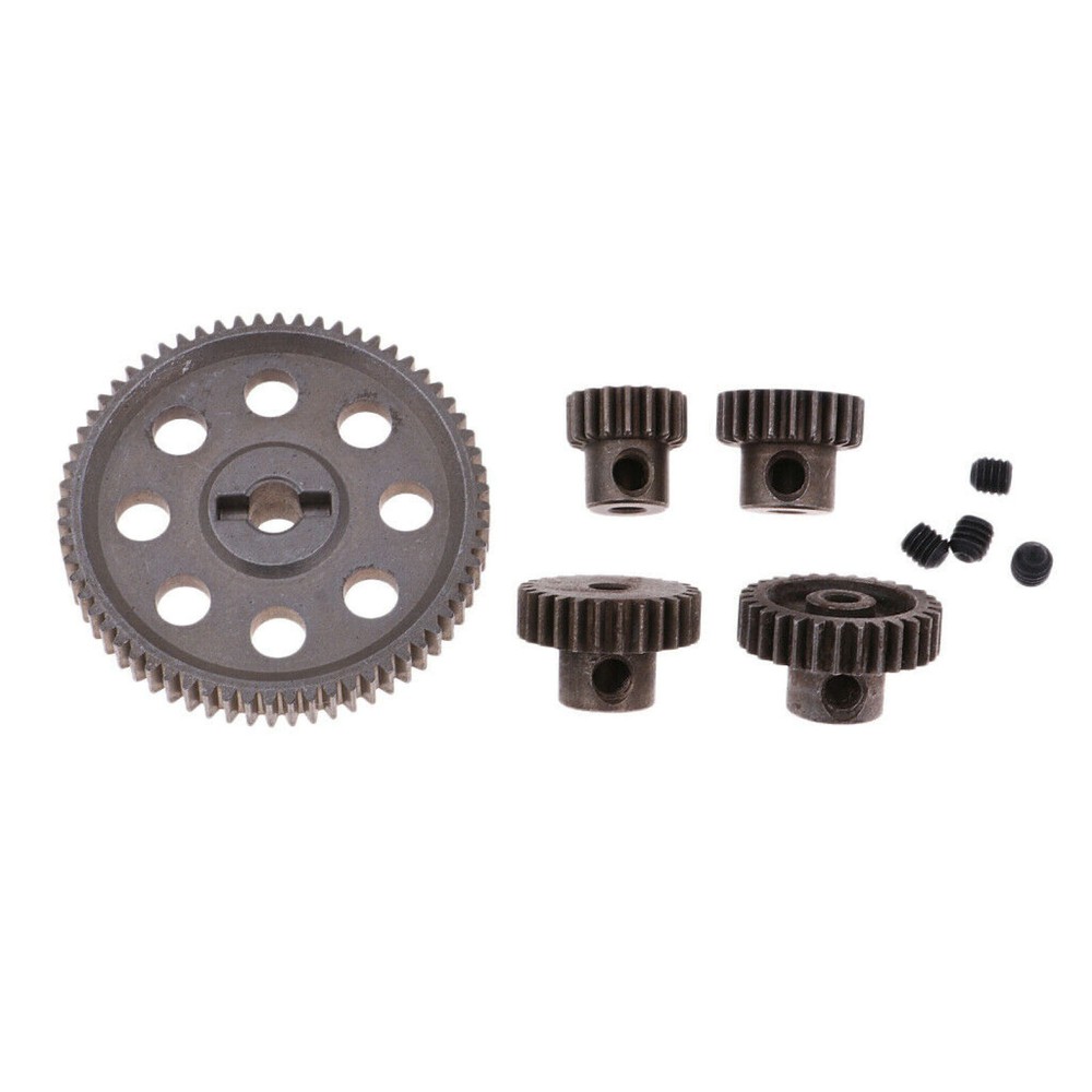 17-64T Metal Spur Differential Gear Motor Pinion Cogs Set for HSP 1/10 RC Cars