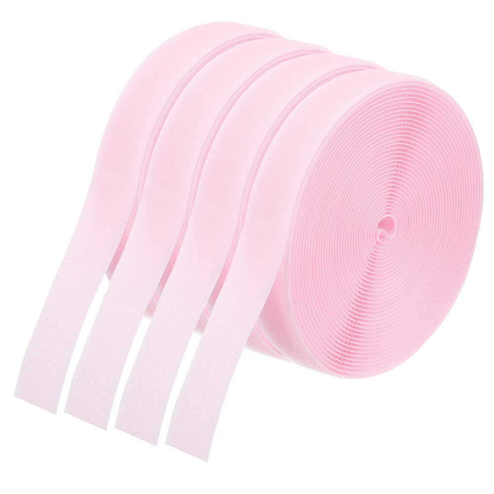 26.25ft Pink Nylon Carpet Marker Strips 4 Rolls Hook Tape