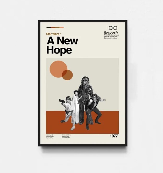 A New Hope - Star Wars Poster, Star Wars Print, Tv Series Poster