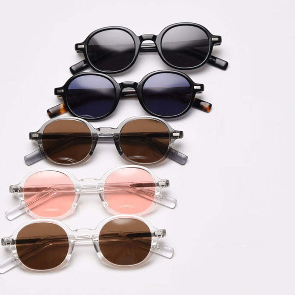 Korean Version Of The Oval Frame Retro Polarized Sunglasses