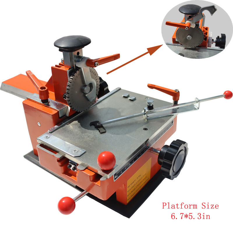 4mm Semi-automatic Nameplate Marking Machine with Fixture Embossing Machine USA!-image