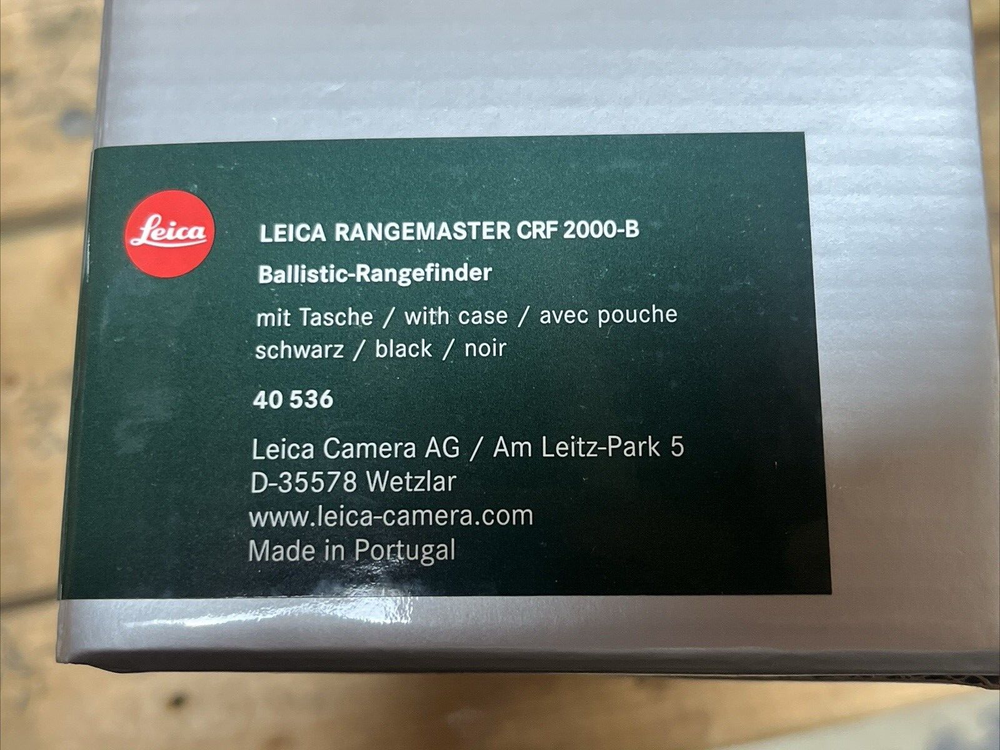 Leica Rangemaster CRF-2000-B Ballistic Rangefinder
