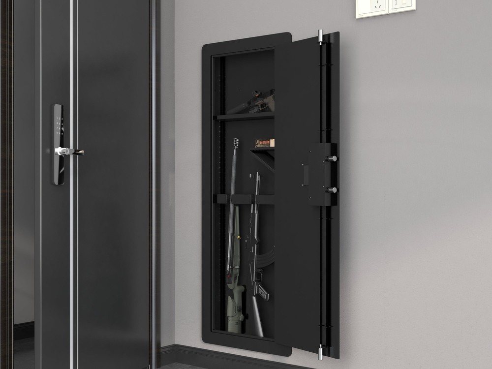 Quick-Access Wall Gun Safe - Digital Keypad (Black)