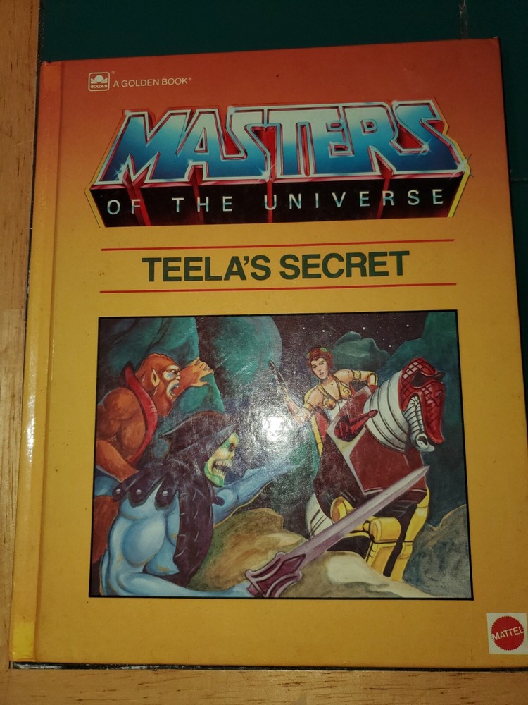 Vtg 1980's Masters of the Universe He-man Teela's Secret Golden picture book Rar