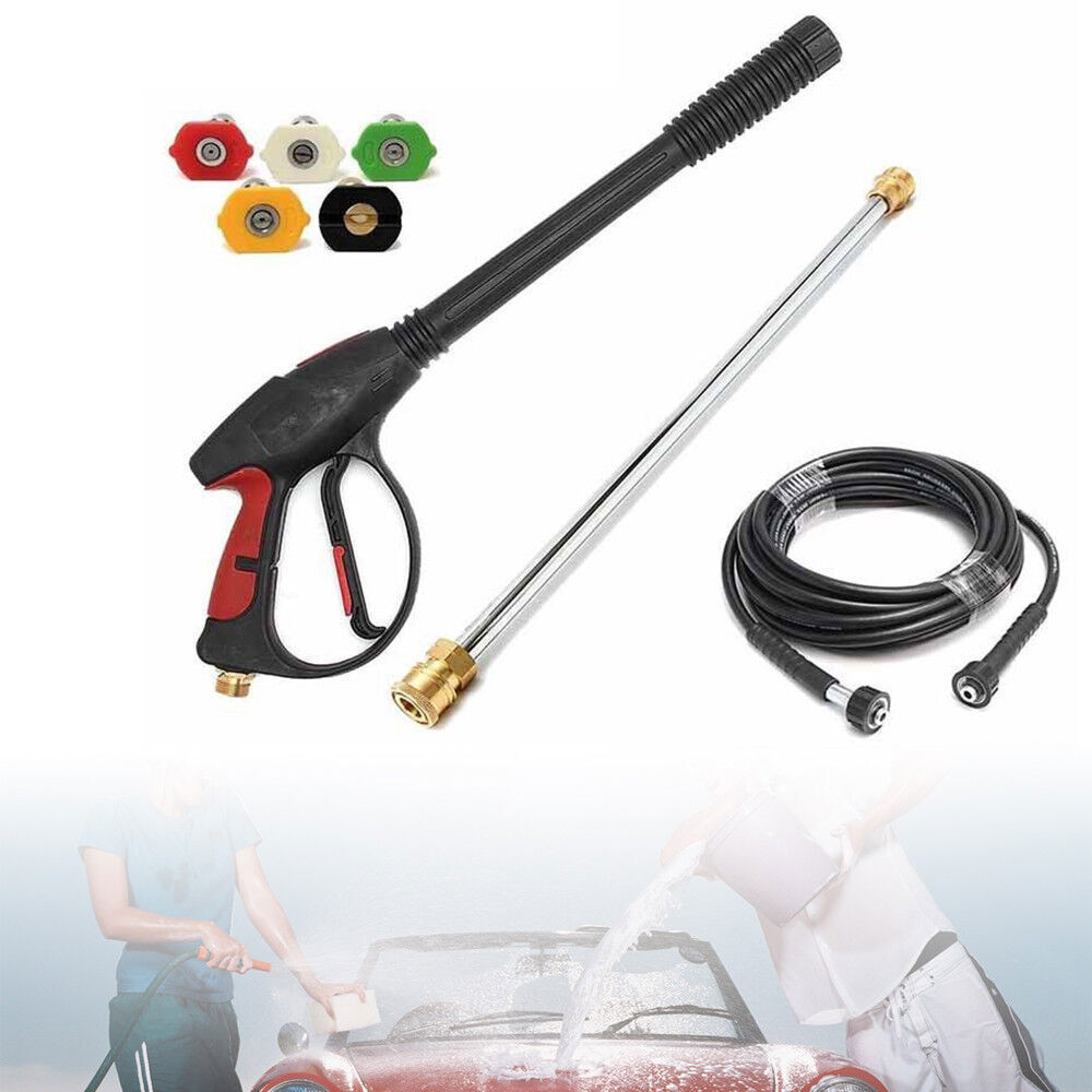 3000PSI Car Power Washer Spray Gun Wand Tip Hose Kit High Pressure Washing USA