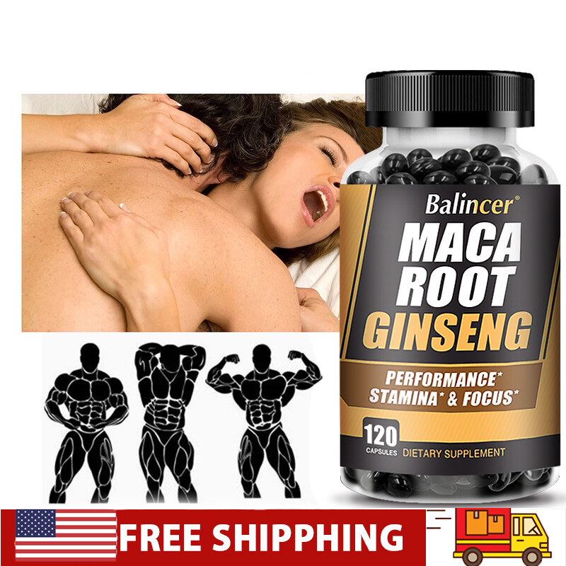 Maca Root, Ginseng Potency 120 Capsules Support Desire Endurance