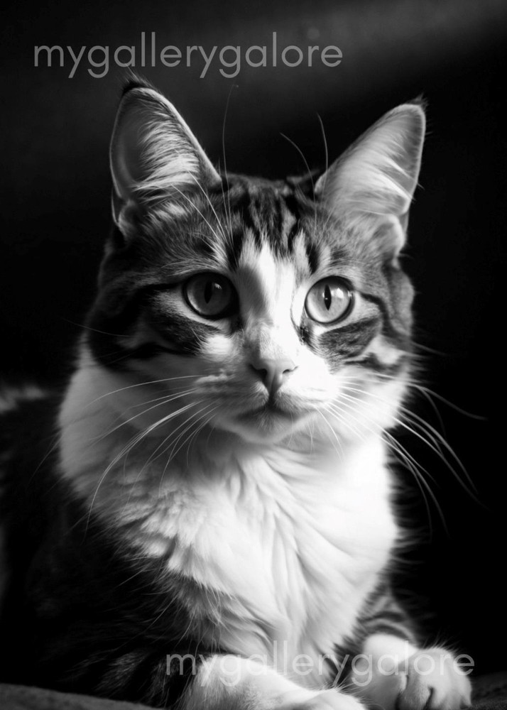 AI Art Cat Digital Wallpaper Background Image-image