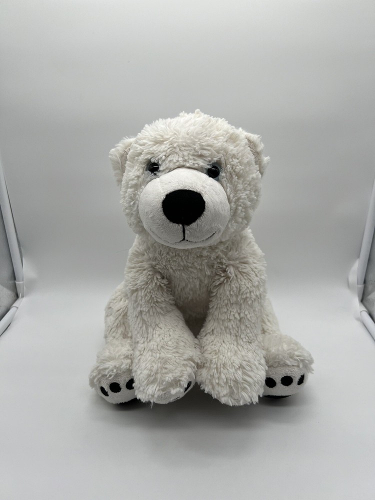 Build a Bear Workshop BABW Plush Stuffed Animal Polar Bear Shaggy 12”