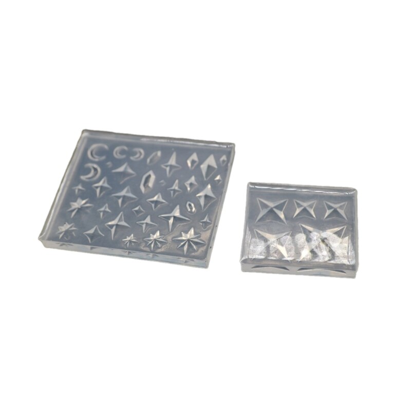 2Pcs Silicone Jewelry Molds for DIY Epoxy Resin Craft