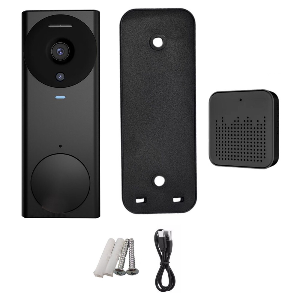 Smart WiFi Doorbell Camera with Video Intercom and Security Alerts