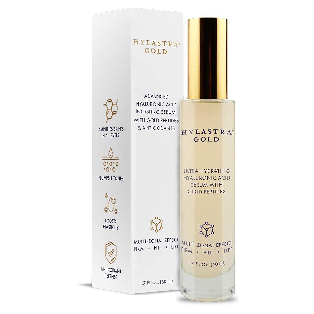 Purity Products Hylastra Gold - Hyaluronic Acid Serum with Gold Peptides and ...